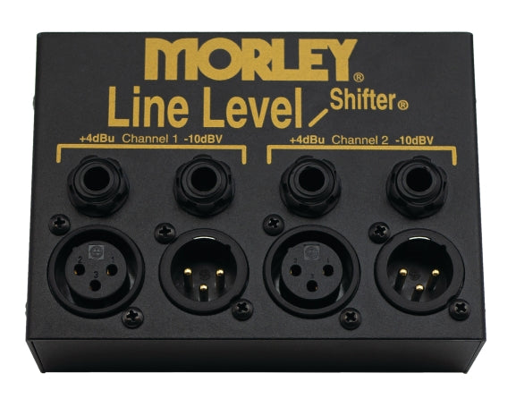Morley Line Level Shifter® 2 • 2-Channel Box with 1/4″ “Smart Jacks” (TS or TRS)