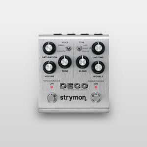 Strymon Deco V2 • Two-in-one Tape Algorithm Delivers Flanging, Chorus, Slapback Delay, Overdrive and More!