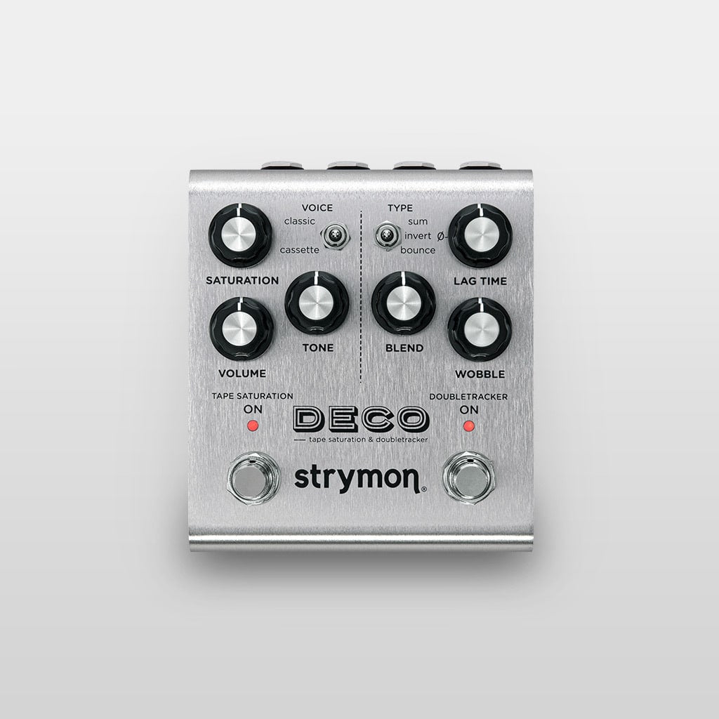 Strymon Deco V2 • Two-in-one Tape Algorithm Delivers Flanging, Chorus, Slapback Delay, Overdrive and More!