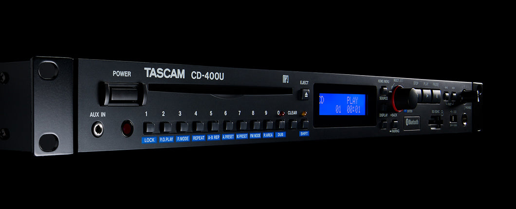 TASCAM CD-400U • CD / SD / USB Player with Bluetooth