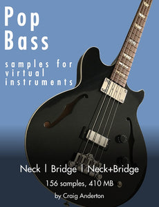 Pop Bass Samples for Virtual Instruments